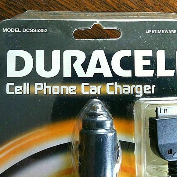 Cell Phone Car Charger DURACELL iPad(R)/iPhone(R)/iPod(R) 30-Pin Mobile Nano New - Picture 5 of 16